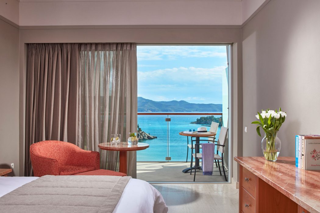 AKS Hinitsa Bay Hotel Standard δωμάτιο με θέα θάλασσα