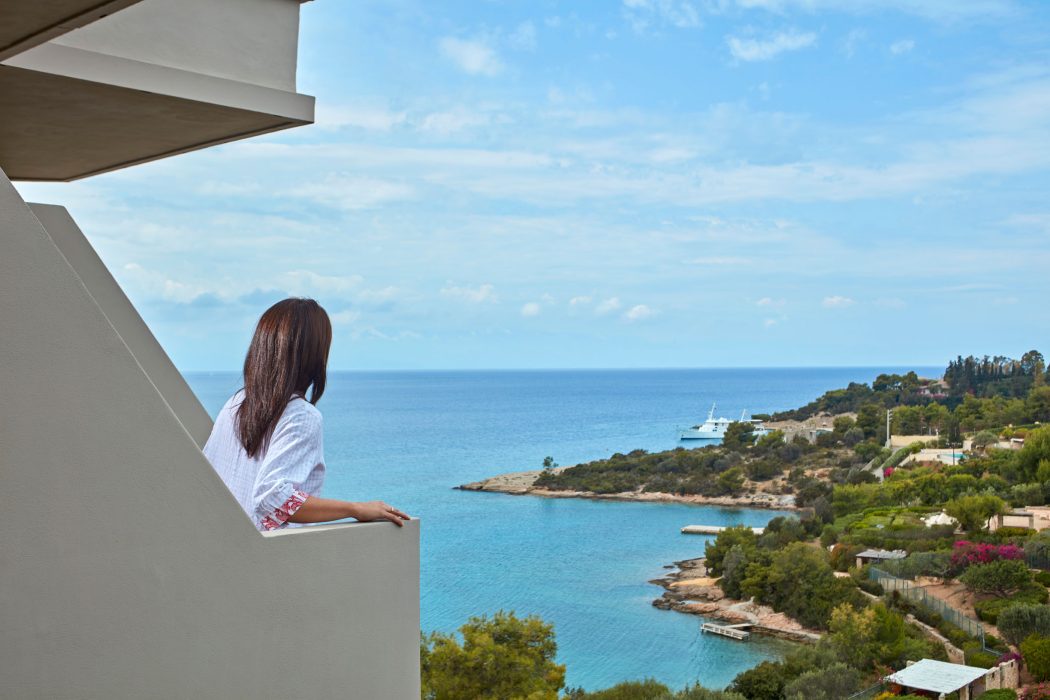 AKS Hinitsa Bay Hotel Standard δωμάτιο με θέα θάλασσα