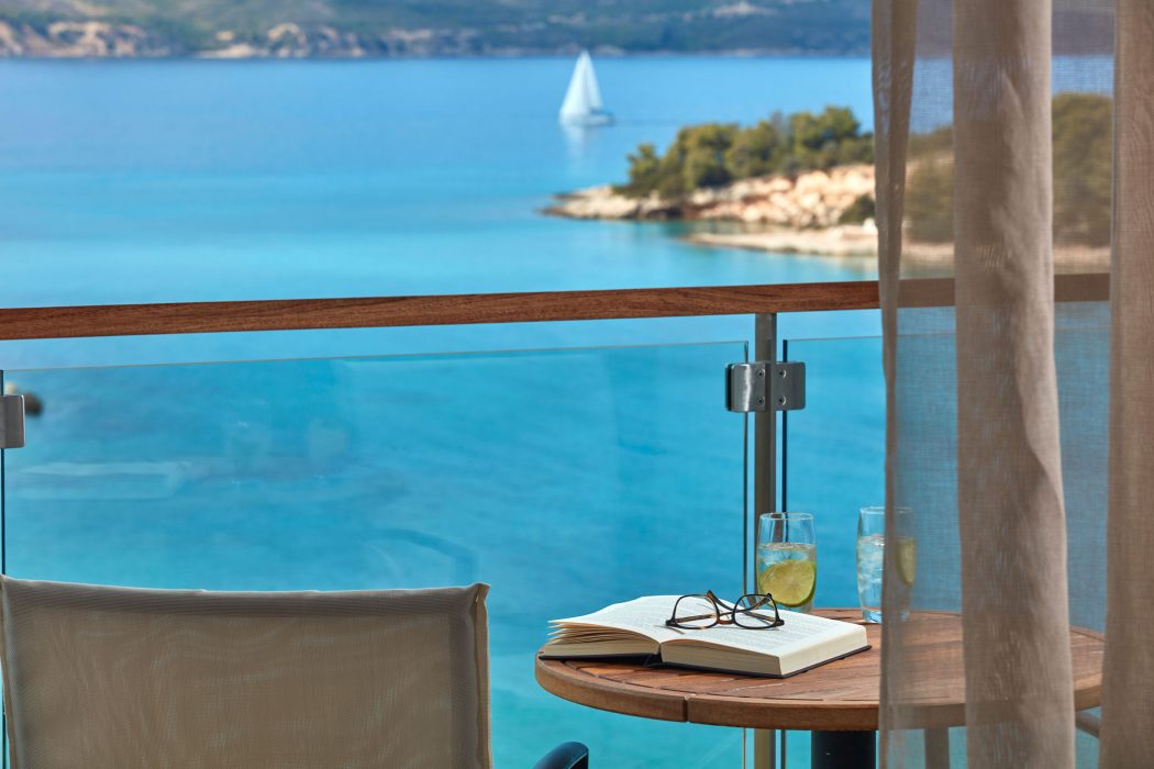 AKS Hinitsa Bay Hotel Οικογενειακό δωμάτιο με κουκέτα και θέα θάλασσα